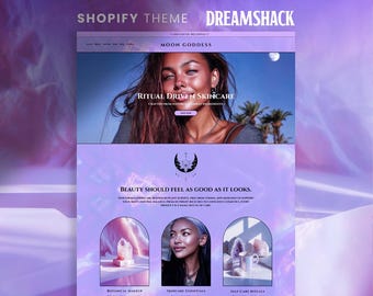 Holographic Goddess Shopify Theme designed by Dreamshack