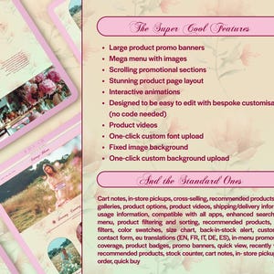 Cottagecore Shopify Theme, Floral Website Design, Floral Branding, Cottagecore Aesthetic Website, MoonBloom - previously Dreamshack image 5