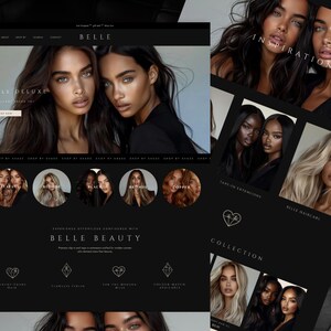 NIEUW! Donker luxe Shopify-thema: Belle Haar, Mode & Schoonheid afbeelding 8