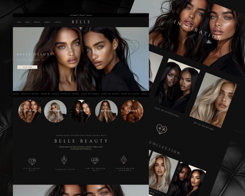 NIEUW! Donker luxe Shopify-thema: Belle Haar, Mode & Schoonheid afbeelding 8