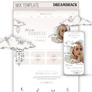 Premium Spiritual Wix Website Template, Mystical Wix Website Template, Wix Website Template, Magic, Wix Website Design, Dreamshack