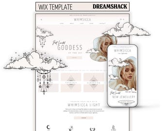 Premium Spiritual Wix Website Template, Mystical Wix Website Template, Wix Website Template, Magic, Wix Website Design, Dreamshack