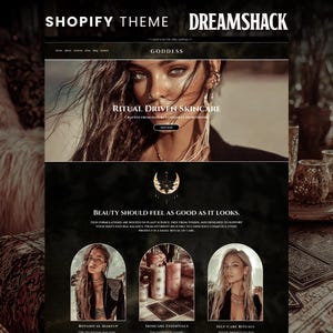 Dark Boho Goddess Shopify Theme: Mystical Fashion Template