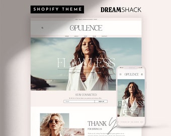 Aesthetic Shopify Theme, Luxury Shopify Theme, Candle Shopify Theme, Fashion Shopify Website, Lashes Shopify, Dreamshack