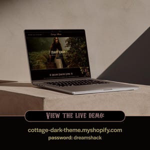 Donker Cottagecore Shopify-thema, Shopify-sjabloon met bosesthetiek, creatief websiteontwerp, Garden Witch Shopify, Crystal Store, Dreamshack afbeelding 3