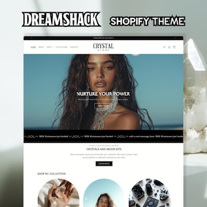 Crystal Shopify Theme: Spiritual Website Design
