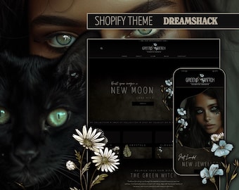 Grüne Hexe, Shopify Theme, Dreamshack, Spirituelle Produkte