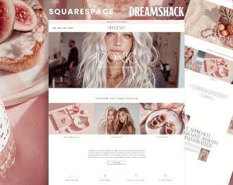 Plantilla elegante para sitios web de Squarespace: Tema White Opulence