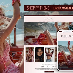 Shopify Theme High Fashion, Shopify Theme clothing, Shopify Theme Boutique, High Converting Shopify Theme, Shopify Website, Dreamshack