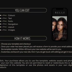 Dark Luxury Wix Website Template, Dark Classy Wix Website Template, Wix Website Template Luxury, Wix Website Template Premium, Dreamshack