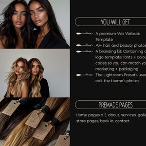 wix website template for hair extensions, wix website template for wigs, wix website template for coaching, wix website template for coaches, wix website template for hair business