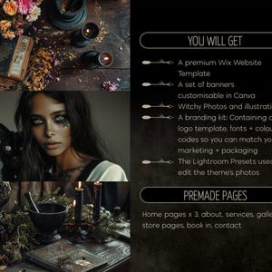 wix website template herbarium, herbalist website, herbalism website, wix for herbalist, wix for witches