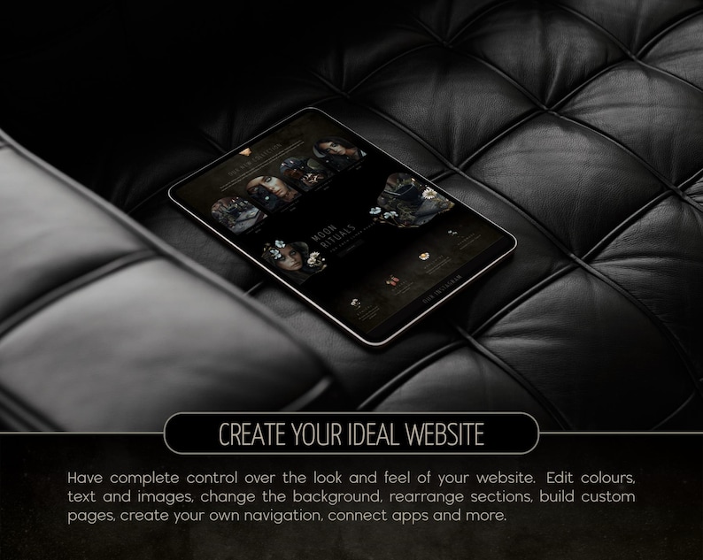Green Witch Wix Website Template, Premium Magic Wix Website Template, Herbalist Wix Website Template, Wix Website Template Witchy,Dreamshack