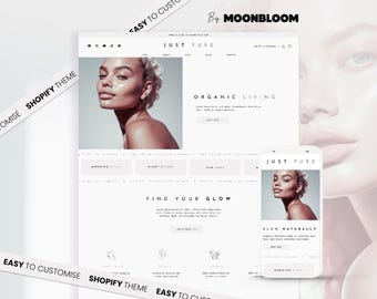 Schönheit und Kerze - Shopify Theme - Modernes Shopilly Theme - Hautpflege Box Template - Shopify Design - Dream Shack