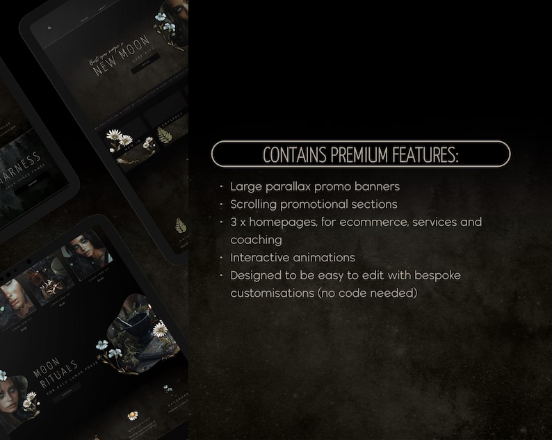 wix website template herbarium, herbalist website, herbalism website, wix for herbalist, wix for witches