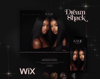 Luxus Hair Wix Website Vorlage: African American Stock Fotos