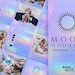 Celestial Instagram Post Templates - Spiritual Instagram Templates -  Canva Designs -  Holographic - Moon Magic - Astrology - Zodiac - Tarot 