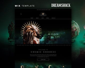 Kosmische Göttin Wix Website Template: Spirituelle Dienste