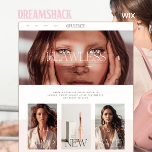 Luxury Wix Website Template: Fashion, Hair Services, E-commerce