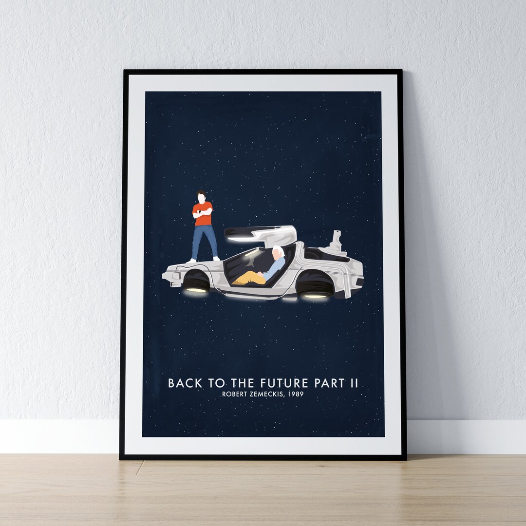 Back to the Future Part II Poster - A3 & A4 Prints - Minimalist Movie ...
