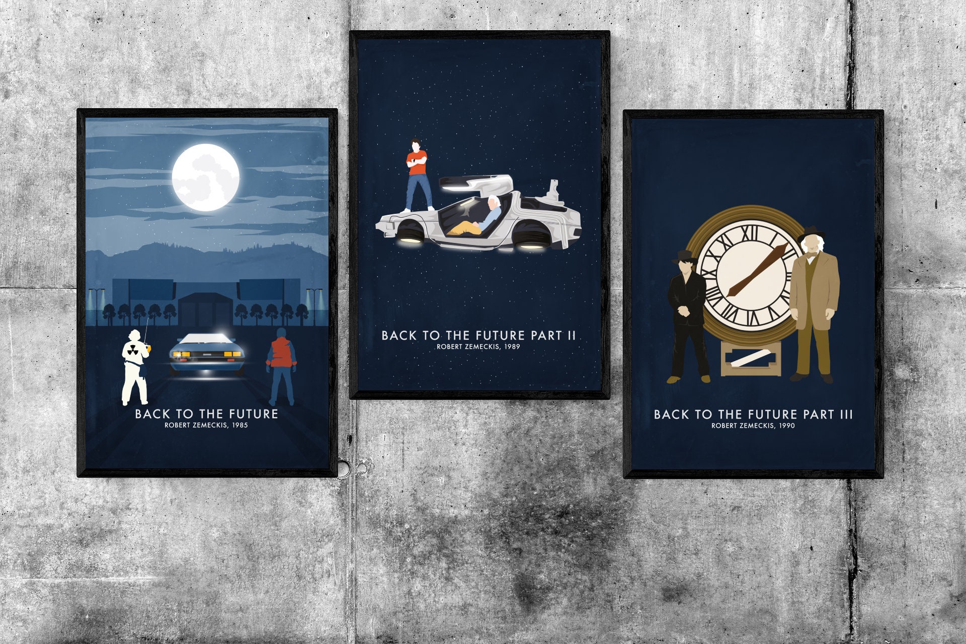 Back to the Future Trilogy 3-poster Set - A3 & A4 Prints