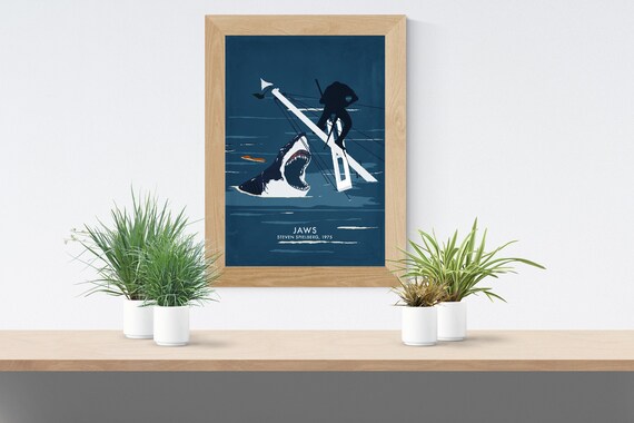 Jaws Movie Poster Print & Unframed Canvas Prints