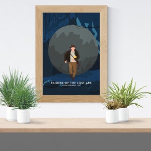Póster De Película Indiana Jones: Raiders Of The Lost Ark (1981) - Steven Spielberg - Tamaños A3 O A4 - Estilo Vintage