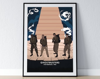Ghostbusters Poster - A3 & A4 Prints - Minimalist Movie Poster Print - Movie Wall Art