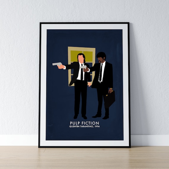 Pulp Fiction Poster - A3 & A4 Prints - Minimalist Movie Poster Print - Movie Wall Art
