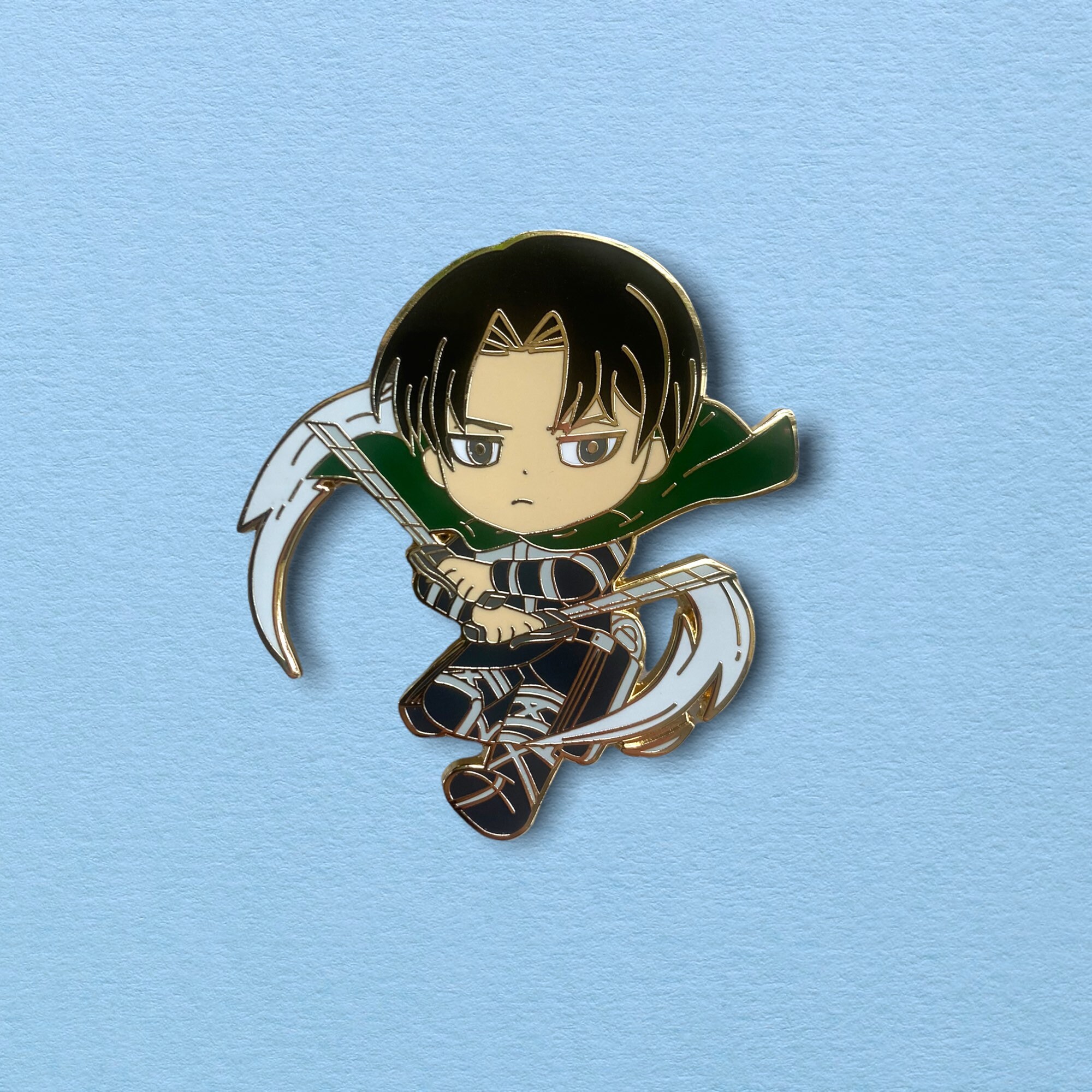 Attack on Titan Levi malingmouse and Pris Pin Enamel Pin