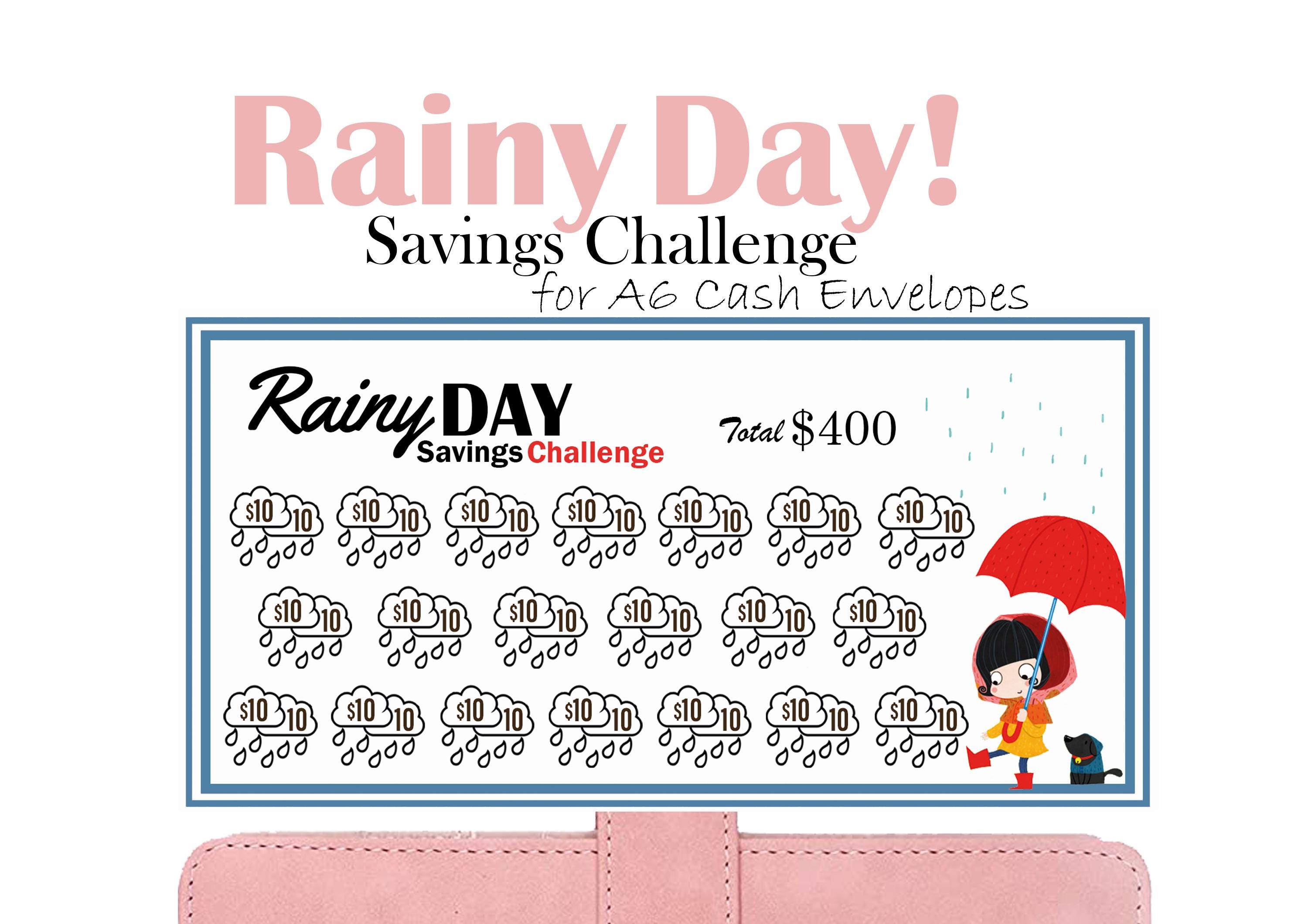 Savings Tracker Rainy Day Fund - Etsy