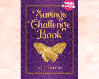 Savings Challenge Book, Low Income Savings Challenge, Savings Challenge Bundle, US Letter Size, Printable Color and Save Book, All in One