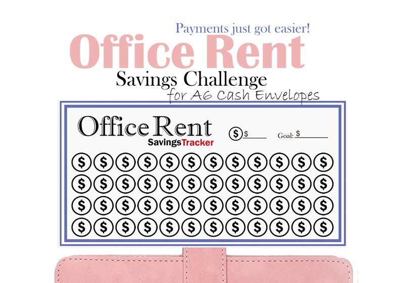 Office Rent Savings Challenge Printable Budget Binder Insert Etsy