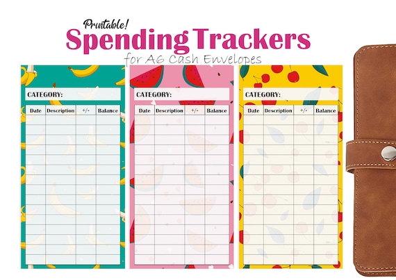 Printable Expense Tracker for A6 Cash Envelopes Spending - Etsy