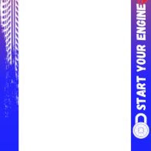 May include: A blue and orange Hot Wheels themed photo frame with a checkered flag and the text "Start Your Engine" and "Let's Ride".