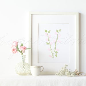 Digital download, Initial Art, Kids Art, Nursery Art, Fingerprint Art