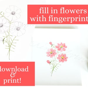 Download digital, arte infantil, arte com impressão digital, presente para mãe, presente para avó