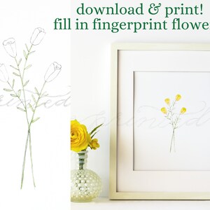 Digital download, Kids Art, Gift for Mom, Gift for Grandma, Kids room art, Fingerprint Art