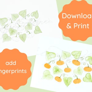 Pumpkin art, Kids Art, Fingerprint art, Fall art
