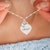 Gemstone necklace female heart-shaped couple custom lettering pendant gift