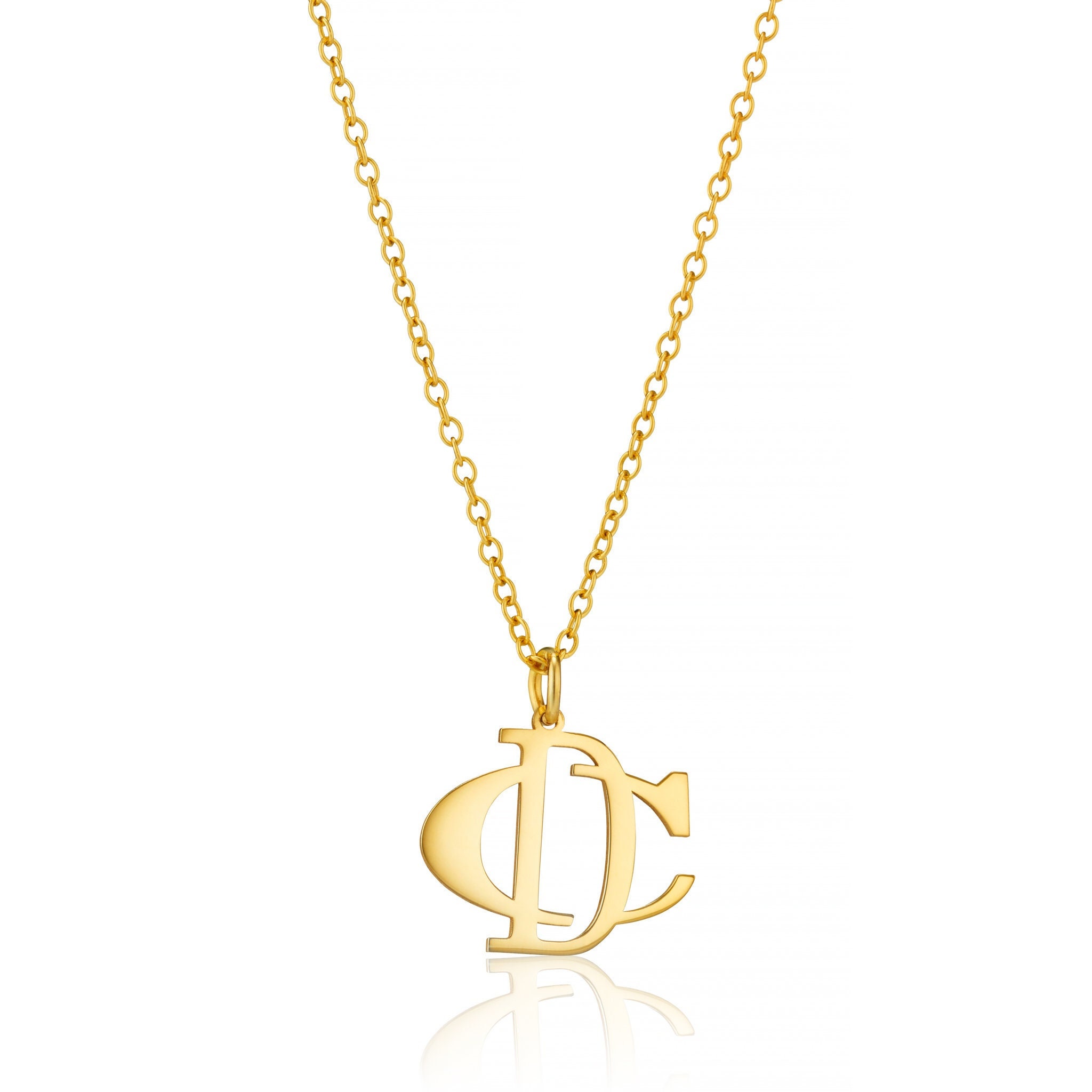 Personalized Initial Couple Pendant, Name Necklace Monogram, Custom Jewellery, Gift Women Men Gift for Wedding, Birthday Gift for Her