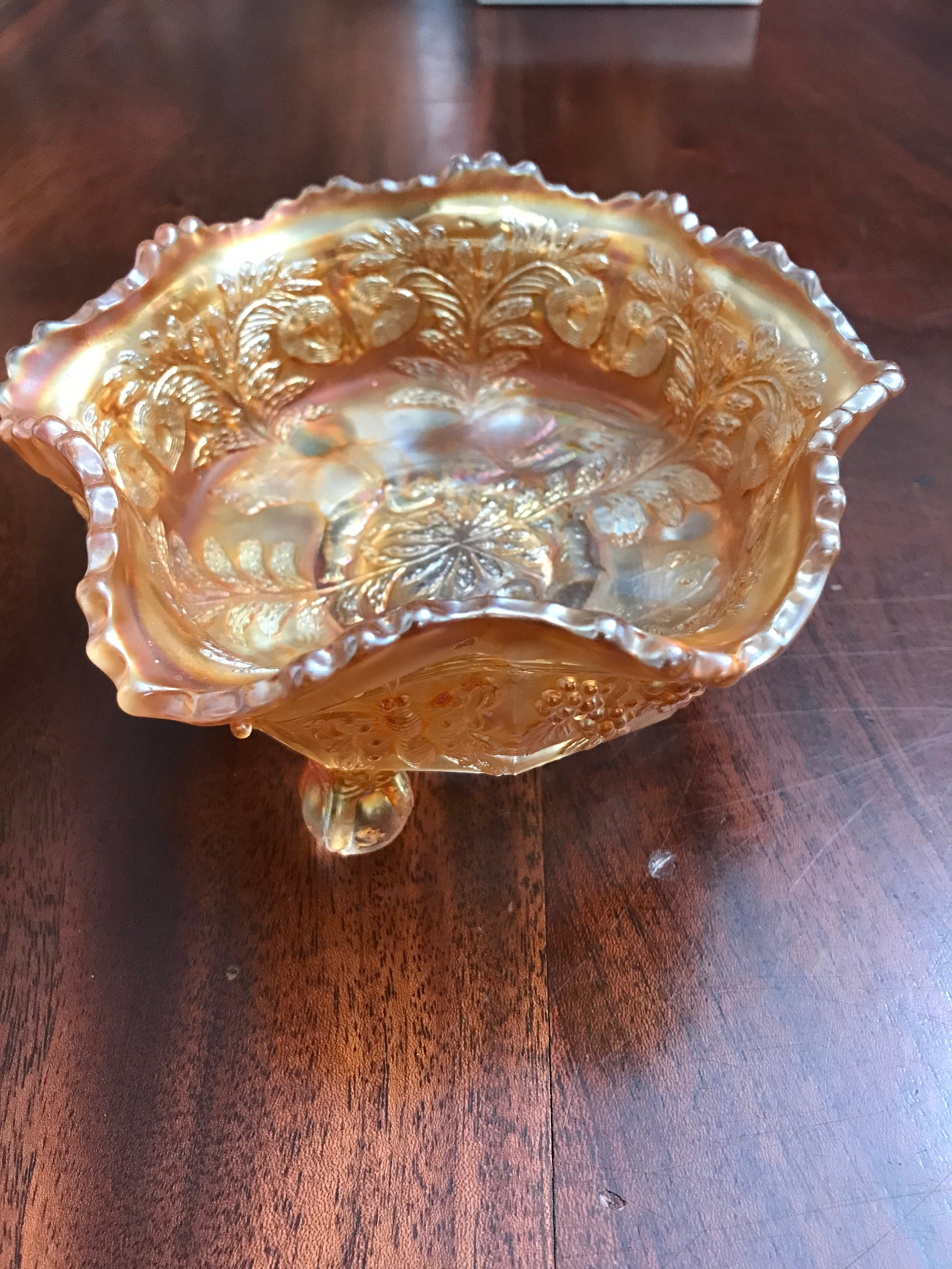 Fenton Butterfly Carnival Glass - Etsy