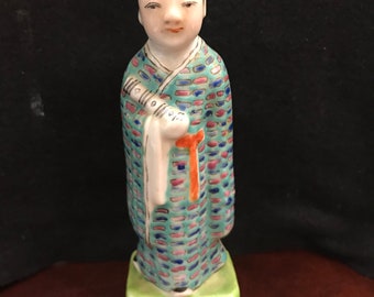 Antique Chinese Famille Rose Porcelain Figurine