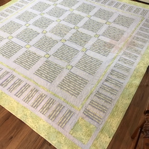 92 x 96 hand crafted signed quilt