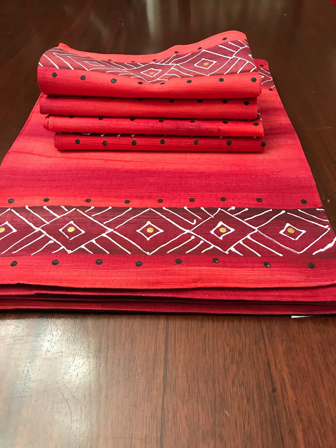 Carole Nevin Cape Town Set of 4 Placemats & 4 Napkins Etsy