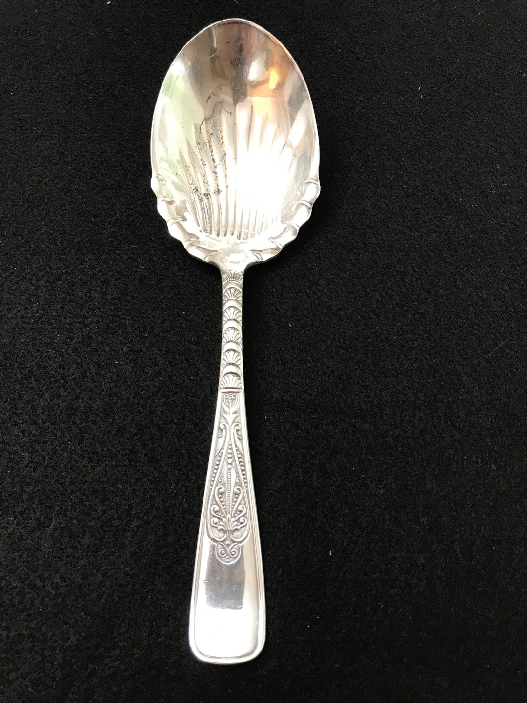 Antique Silver Plate Berry Spoon Rogers Etsy
