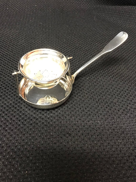 Vintage Revolving Tea Strainer and Stand Etsy