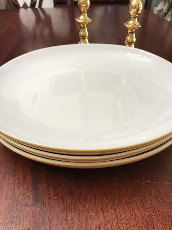 Kate Spade Lenox “summer Circle” 10.5” X 11 3/8” Plates Set of 3