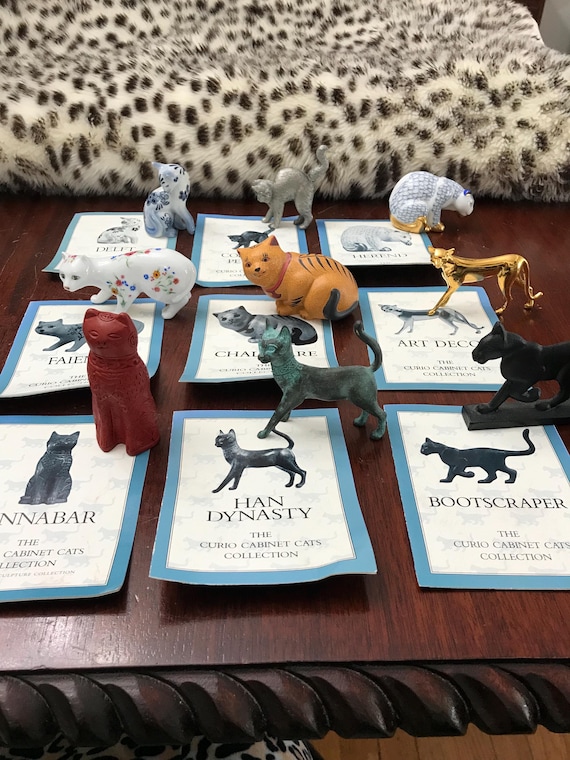 Franklin Mint 1986 Historical Significance of Cats 9 Figurines - Etsy