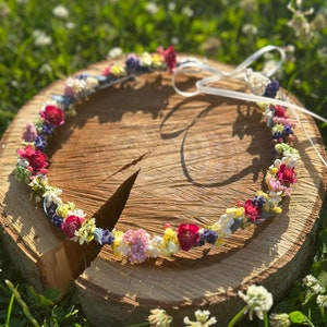 Hair wreath "Kiara" | Bracelet | Headband / hair comb / pin / bridal bouquet / colorful / wedding / communion / baptism